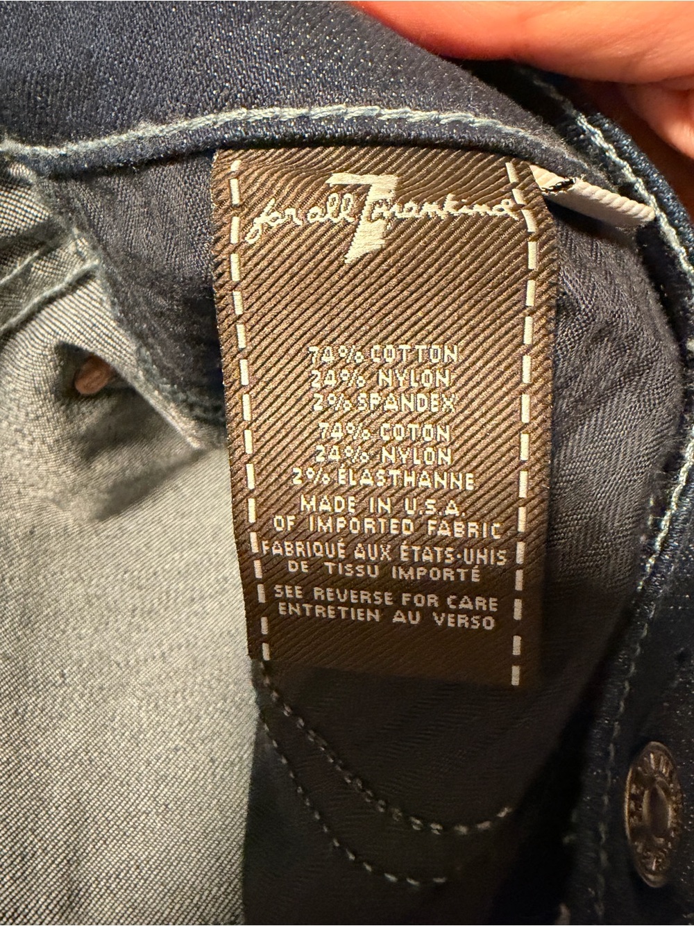 7 For All Mankind Women's Dark Indigo Bootcut Jeans Size 29 - Picture 5 of 8